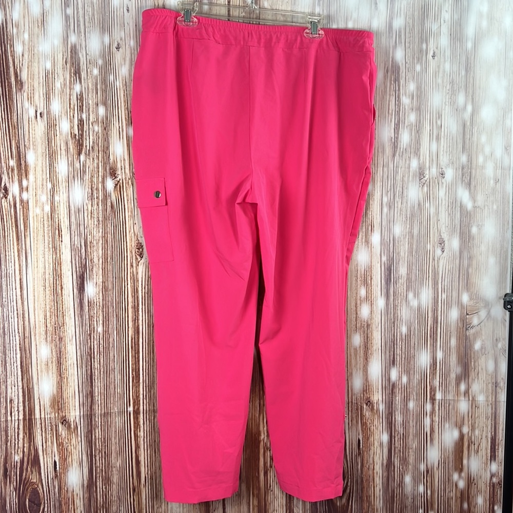 Chico’s Hot Pink Drawstring Adjustable Length Pan… - image 4